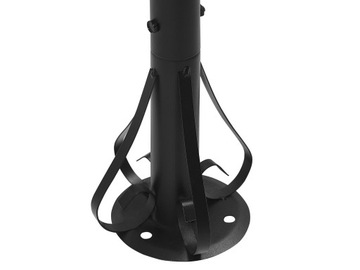 Овальный садовый павильон 368 серые шторы