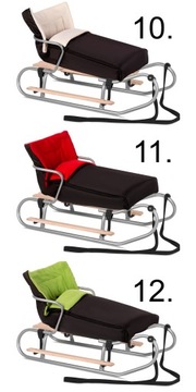 Детские сани с спальным мешком + спинка + ноги