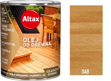 Altax olej do drewna mebli tarasów 0,75L DĄB