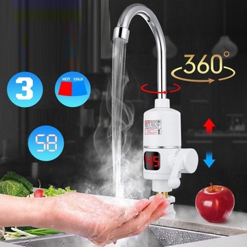 ПРОМЫГЛЕННЫЙ ВОДОНАГРЕВАТЕЛЬ 3КВТ LCD ЭЛЕКТРИЧЕСКИЙ INSTANT 10