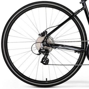 Merida Crossway 15 женские черные глянцевые 2024 г.