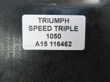 TRIUMPH SPEED TRIPLE 1050 СИДЕНЬЕ СИДЕНЬЕ СИДЕНЬЕ