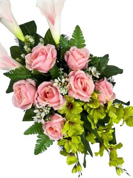 WIĄZANKA STROIK KOMPOZYCJA NA GRÓB CMENTARZ SZTUCZNE KWIATY