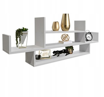 REGAŁ ŚCIENNY PÓŁKA WISZĄCA DEKORACJA MDF 120 szer