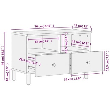 VidaXL 356820 Подставка под телевизор