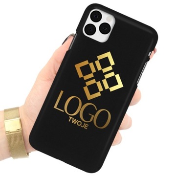 ETUI MATOWE do IPHONE 11 PRO MAX TWOJE LOGO GOLD