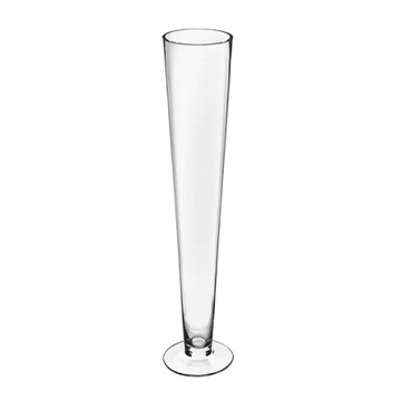 Wazon Szklany Stożek 60cm fi 10cm