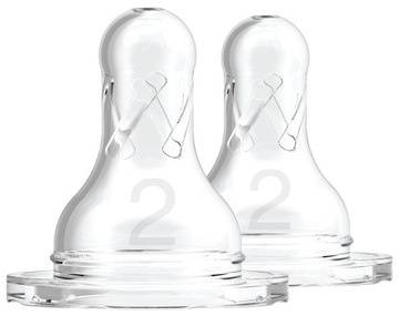 DR BROWN'S 2x SMOCZEK STANDARD 322 DO WĄSKIEJ BUTELKI POZ. 2 SILIKON 3-6M