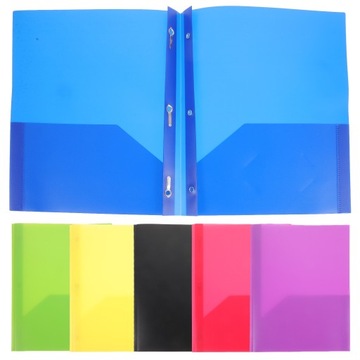 Папки для документов с диагональным карманом, вырезанным в форме письма.