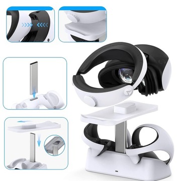 ПОДСТАВКА ДЛЯ PSVR2 С ДИСПЛЕЕМ, ДЕРЖАТЕЛЬ ПОДСВЕТКИ, ЗАРЯДНАЯ БАЗА TP5-2515