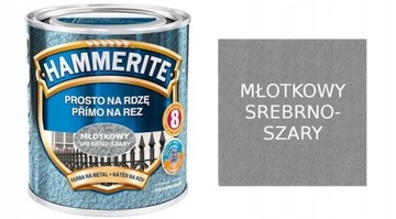 HAMMERITE FARBA SREBRNO SZARY MŁOTKOWY 0,25L