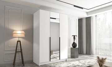 Наклонный гардероб II 150 см с зеркалом - 3 -деревенский гардероб Classic