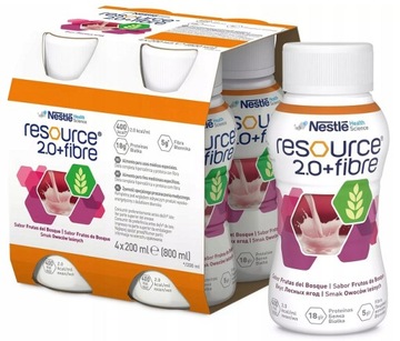 NESTLE RESOURCE 2.0 FIBRE o smaku owoców leśnych 4x200ml