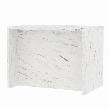 Wyspa kuchenna gotowa wyspa do kuchni 110 cm Biały marmur