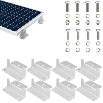 Uchwyty montażowe paneli solarnych typ Z 8 sztuk