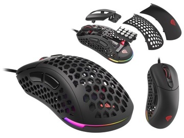 Myszka gamingowa dla graczy RGB modularna Genesis