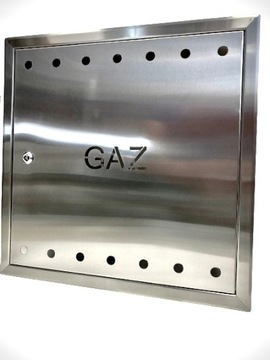 Drzwiczki gazowe 60x60 cm inox 0,8