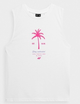 ЖЕНСКАЯ СПОРТИВНАЯ ФУТБОЛКА 4F ИЗ ХЛОПКА