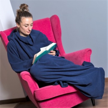 Одеяло-халат большое теплое одеяло с рукавами Подарок