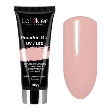 Akrylożel Powder Gel La'kier 30ml paznokcie NUDE