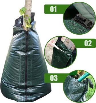 Worek do nawadniania drzew 75L PVC długotrwałe nawadnianie drzew