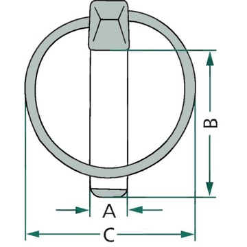 Набор оцинкованных штифтов 6мм, 41мм,