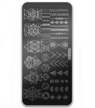 Blaszka ze wzorkami do stempli ZG-L014