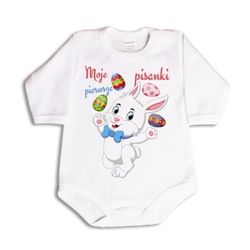 Moje pierwsze pisanki - zajączek BODY - 98 dł