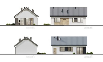 Проект дома Pióro Architekci-21 Зеркальная версия