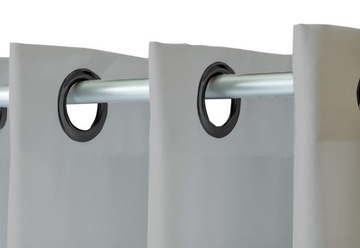 Люверсы для декоративных колец 6,5 см черные 2 шт.