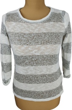 PURE SMART DAMSKI SWETER W PASKI 3/4 RĘKAW rozm. S