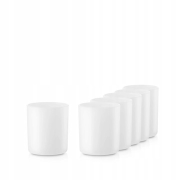 Pojemnik szklany do świec 70053 biały mat 230 ml zestaw 100 szt.