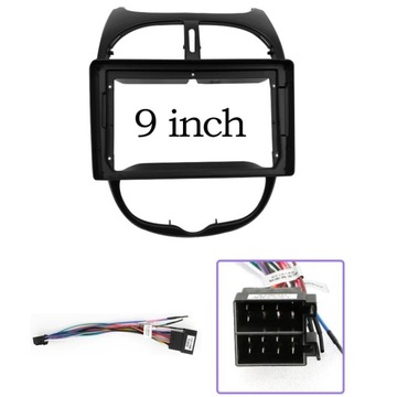 styl przewodu iso Rama DVD dla Peugeot 206 04-08