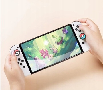 NAKŁADKI GRIPY GUMKI NA GRZYBKI JOY-CON DO NINTENDO SWITCH 4SZT POKEBALL