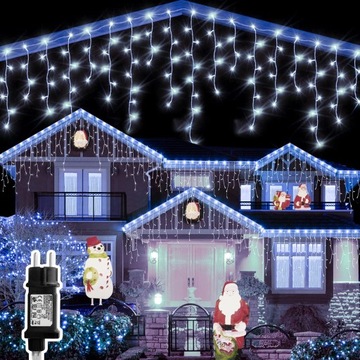 Zorela Zewnętrzne oświetlenie świąteczne Wodospad 10M 400 LED