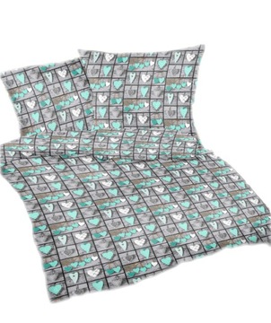 POŚCIEL FLANELOWA 200x220 GRUBA MIĘKKA BAWEŁNA100%
