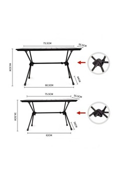 Stolik Turystyczny Naturehike Aluminium Folding Table Ft11 Cnh22 Ju037 - Bl