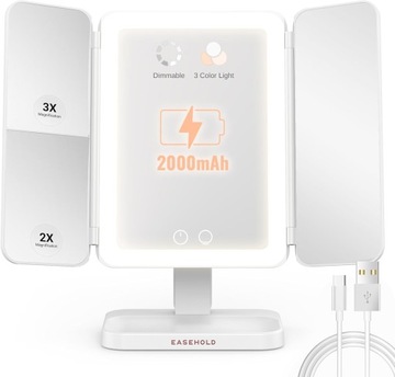 Easehold LUSTRO STOJĄCE LED NA TOALETKĘ