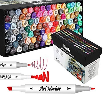 Pisaki 100 szt. Dual Tip Art Marker