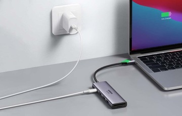 АДАПТЕР-концентратор UGREEN SPLITTER USB-C 5IN1 2XUSB 3.0 100 Вт HDMI 4K TF/SD 5 ГБ/с