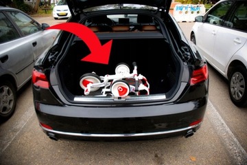 СКЛАДНАЯ ДЕТСКАЯ КОЛЯСКА TRICKLE BIKE ДЛЯ ДЕТЕЙ ДО 5 ЛЕТ БЕЛАЯ СИНЯЯ