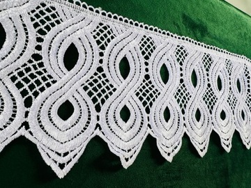 GIPIURA WZÓR ORNAMENT BIAŁA KRONKA FIRANA DEKORACJA DOMU FAJNY STYL NOWOŚĆ