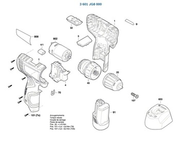 ЗАРЯДНОЕ УСТРОЙСТВО БОШ. 10,8 В 12 В ГАЛ1210КВ