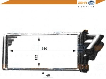 BEHR HELLA RADIÁTOR 7701038542 35131