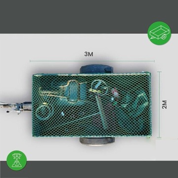 SIATKA ZABEZPIECZAJĄCA ODPORNY NA ROZDARCIE BEZPIECZNY TRANSPORT 2X3M