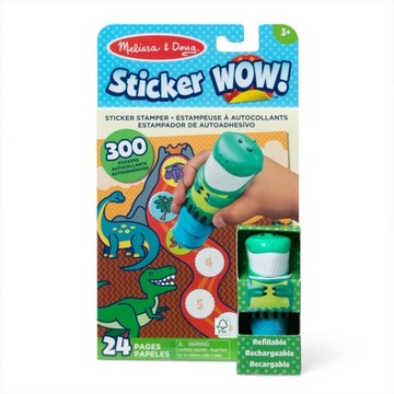 Melissa and Doug Sticker WOW! Stempelki z naklejkami dinozaury