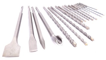 НАБОР СВЕРЛ И ДОЛОТО SDS+ СВЕРЛА ПО БЕТОНУ, 17 ЭЛЕМЕНТОВ