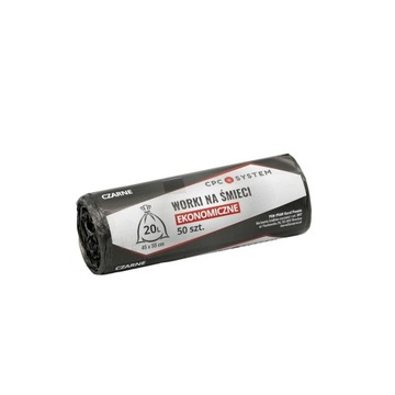 Worki na śmieci odpady mocne HDPE 20L 50szt