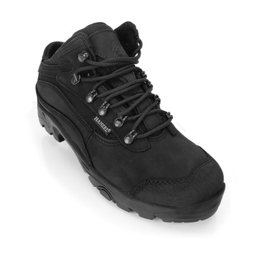 Trekingowe buty skórzane Hanzel Trail G034 czarne