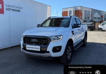 Ford Ranger V Podwójna kabina Facelifting 2019 2.0 EcoBlue 213KM 2019 Ford Ranger 2.0 EcoBlue 213KM AT 4x4 Wildtrak Salon PL ASO FV23 I-wszy wla